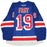 Jesper Fast Jersey -New York Rangers 2014-2015 Playoffs Round One Game Used #19 Blue Jersey (11005209I)