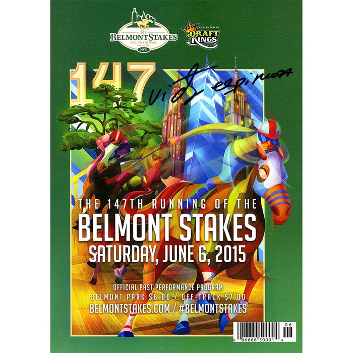 Victor Espinoza Signed 2015 Belmont Stakes Official Program