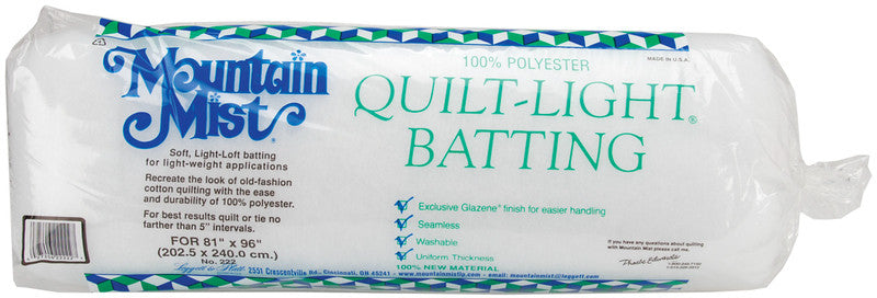 Quilt-Light Polyester Batting-Full Size 81"X96" FO