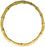 Bamboo Bag Handle 9-1/2" Round-Natural