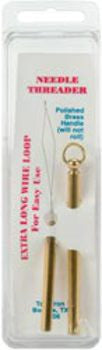 Needle Threader With Extra Long Wire Loop-