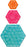 GO! Fabric Cutting Dies-Hexagons