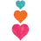 GO! Fabric Cutting Dies-Heart 2", 3" & 4"