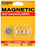 Magnetic Clasps 3/4" Round 2/Pkg-Gold