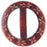 Handmade Wood Buckle-Carved Flowers Circle