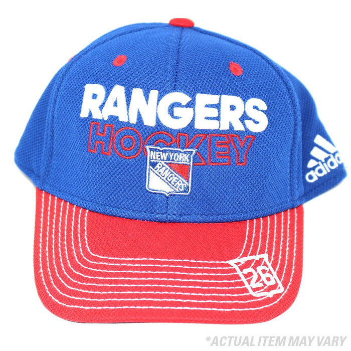 Henrik Lundqvist # 30 Blue Ranger Fitted hat with Red brim