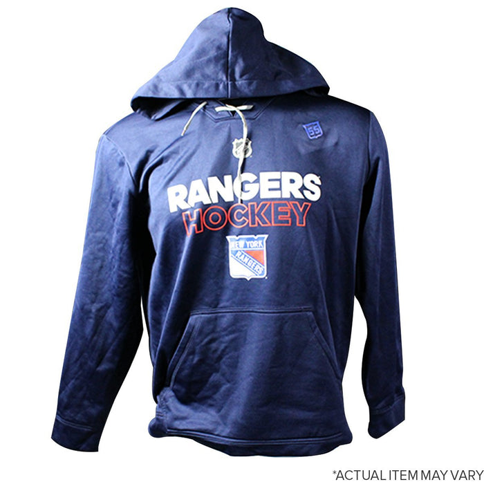 Boo Nieves #24 New York Rangers Worn Navy Blue Adidas Hoodie (XL)