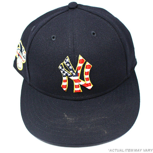 Greg Bird New York Yankees 2018 Home Game Used #33 4th of July Day Hat (7/4/2018) (JB734965)