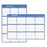 At-A-Glance Erasable Wall Cal,w/ Black/Red Pen,2-Sided,24"x36",Blue