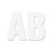 Chartpak Vinyl Numbers/Letters, 3", White