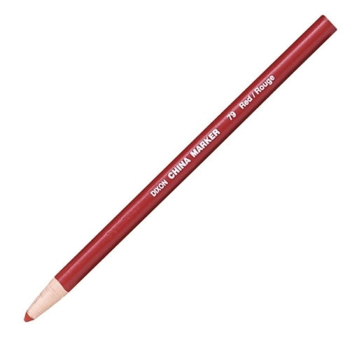 Dixon Ticonderoga Company China Marker, Nontoxic, Paper Wrapped, Red