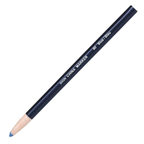 Dixon Ticonderoga Company China Marker, Nontoxic, Paper Wrapped, Blue