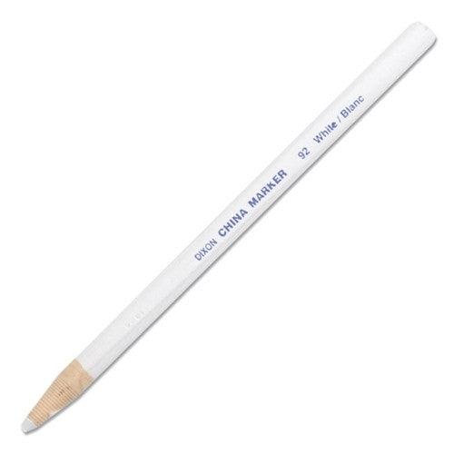 Dixon Ticonderoga Company China Marker, Nontoxic, Paper Wrapped, White