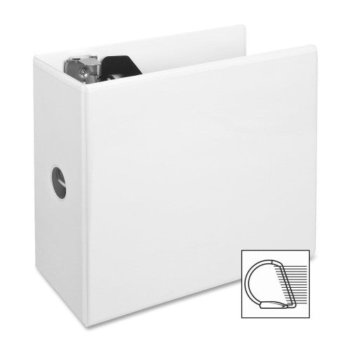 Sparco Products Slant Ring View Binder,w/ Spine Hole,5" Cap.,11"x8-1/2",WE