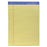Sparco Products Perforated Legal Pad, 50 Sheets, 8-1/2"x11-3/4", Canary