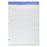 Sparco Products Perforated Legal Pad, 3 HP, 50 Sheets, 8-1/2"x11-3/4", White