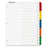 Sparco Products Index Dividers W/Table Of Contents,15-Tab, 1-15, Multi