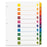 Sparco Products Index Dividers W/Table Of Contents,10-Tab, 1-10,24/ST,Multi