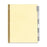 Acco/Wilson Jones Insertable Indexes,3-HP,32lb,8-Tabs,14"x8-1/2",Clear