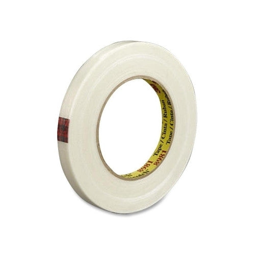 3M Commercial Office Supply Div. Filament Tape, 3" Core, 1"x60Yards, Clear