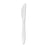 Genuine Joe Knife, Plastic, Medium-weight,1000/CT, White