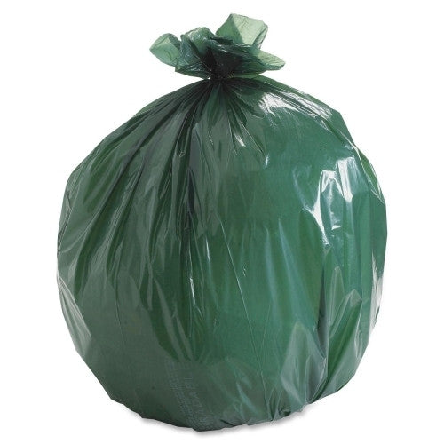 Stout Biodegradable Trash Bags,33 Gal,1.10 ml,33"x40",40/BX,Green