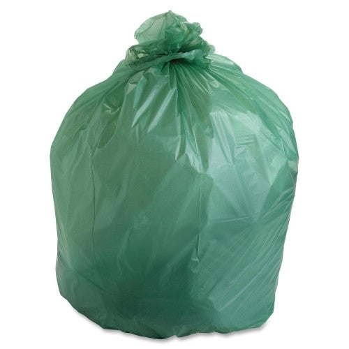 Stout Compostable Trash Bags,64Gal,.85ml,48"x60",30/BX,Green