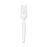 Dixie Foods Heavyweight Forks, 7-1/10" L, 100/BX, White