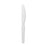 Dixie Foods Plastic Knife, Heavy/Medium Weight, 100/BX, White