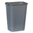 Rubbermaid Commercial Products Rectangular Wastebasket,41-1/4 Qt,11"x15-1/4"x20",GY