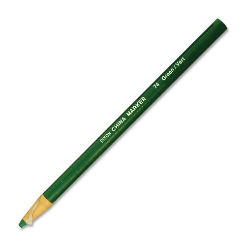 Dixon Ticonderoga Company China Marker, Nontoxic, Paper Wrapped, Green