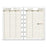 Weekly Planning Page Refill, 5-1/2"x8-1/2, White/Cream