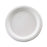 Huhtamaki Foodservice Fiber Tableware, Premium Molded, 8-3/4" Plate, 125/PK, White