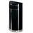 Rubbermaid Commercial Products Half Round Receptacle, 9 Gallon, 18"x9"x32", Black/Chrome
