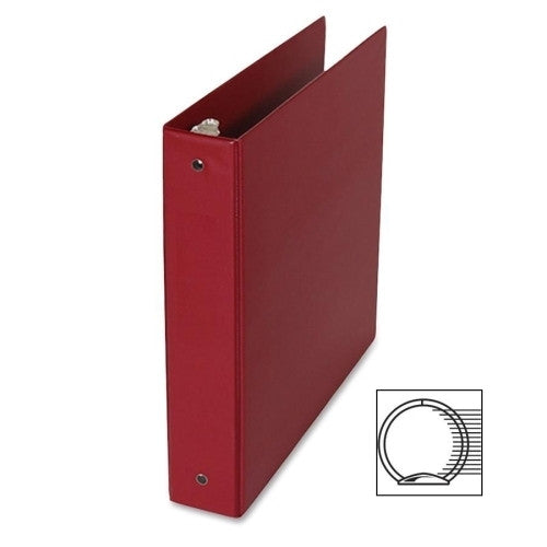 Samsill Corporation 3-Ring Binder,w/Pckts,Vinyl,200 SH Cap.,1", Burgundy