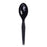 Dixie Foods Plastic Tableware,Heavy/Medium Weight,Spoon,1000/BX,Black