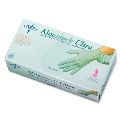 Medline Industries, INC. Exam Gloves, Latex Free, Synthetic, X-Large, 100/BX, Green