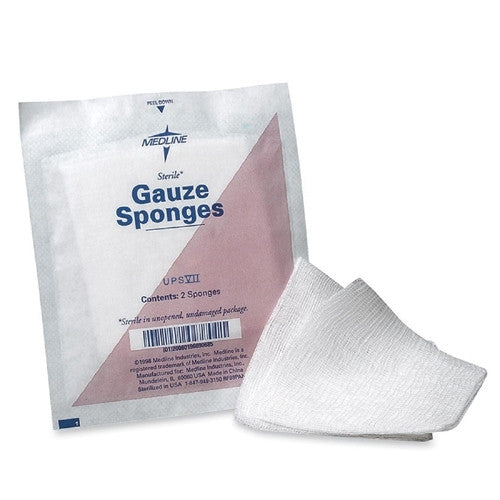 Medline Industries, INC. Gauze Sponges, Nonsterile, 4"x4", 8 Ply, 200/PK, White