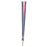 Baumgartens Patriotic Lanyard, 36" L, Red/White/Blue