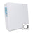 Aurora Products Round Ring Binder, 3" Cap, 11"x8-1/2", White