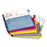 Cardinal Brands, Inc Dividers, Expanding Pocket, 5-Tab, 11"x8-1/2", Multicolor