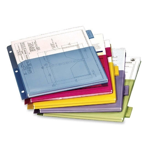 Cardinal Brands, Inc Dividers, Expanding Pocket, 5-Tab, 11"x8-1/2", Multicolor