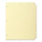 Business Source Plain Tab Indexes,3HP,5-Tab,11"x8-1/2",36 Sets/BX,Canary