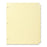 Business Source Plain Tab Indexes,3HP,8-Tab,11"x8-1/2",24 Sets/BX,Canary