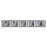 Genuine Joe Wall Rack, Hlds 5-Brooms/6-Hooks f/Haning, Gray