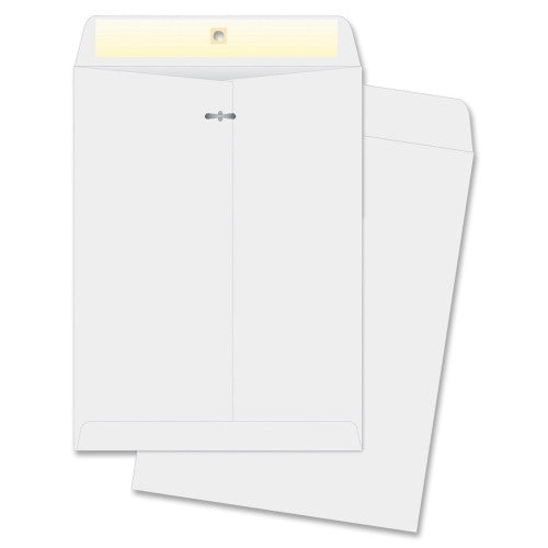 Business Source Clasp Envelopes, 9"x12", 100/BX, White