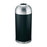 Genuine Joe Trash Receptacle, Domed Top, 15 Gal., Black/Silver