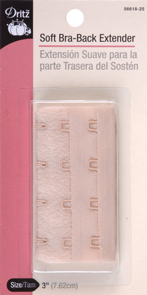 Bra Back Extender 3" Wide-Beige 4 Hooks