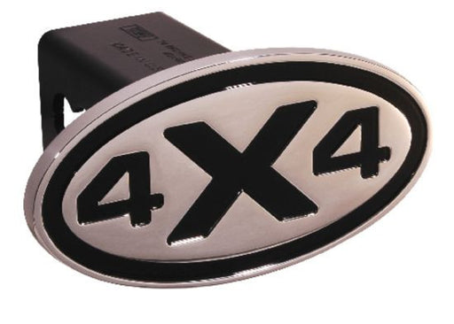 4 X 4 - Black - Oval - 2 Inch Billet Hitch Cover