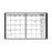 Classic Monthly Planner, Sep-Dec, Black